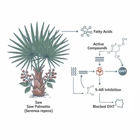 Saw palmetto natural DHT blocker